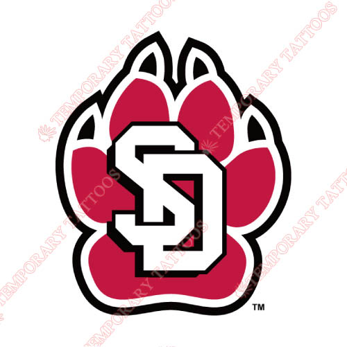 South Dakota Coyotes Customize Temporary Tattoos Stickers NO.6218